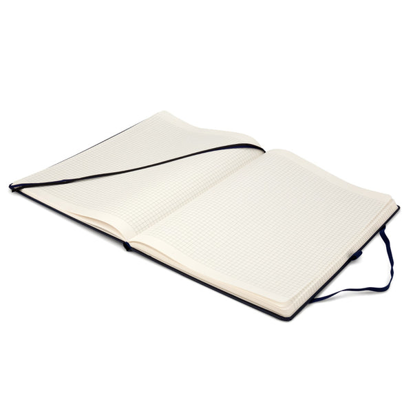 Книга записная Axent Partner 8203-02-A, A4, 210x295 мм, 100 листов, клетка, hard cover, темно-синяя