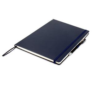 Книга записная Axent Partner 8203-02-A, A4, 210x295 мм, 100 листов, клетка, hard cover, темно-синяя