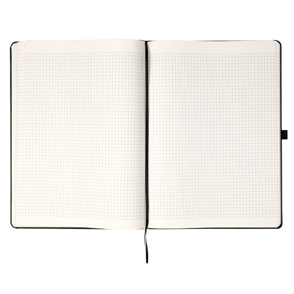 Книга записная Axent Partner 8203-01-A, A4, 210x295 мм, 100 листов, клетка, hard cover, чёрная