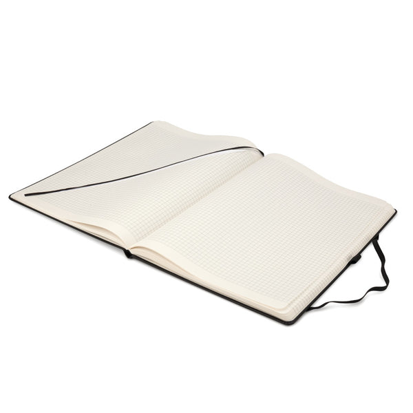 Книга записная Axent Partner 8203-01-A, A4, 210x295 мм, 100 листов, клетка, hard cover, чёрная