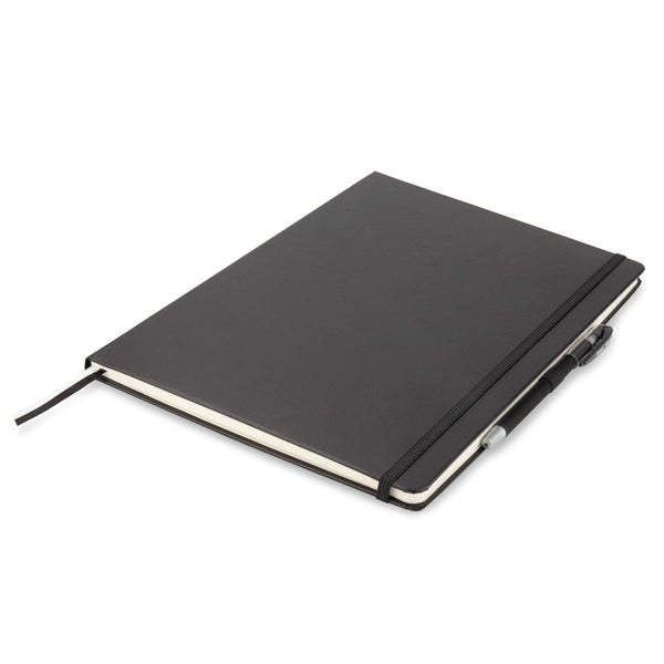 Книга записная Axent Partner 8203-01-A, A4, 210x295 мм, 100 листов, клетка, hard cover, чёрная