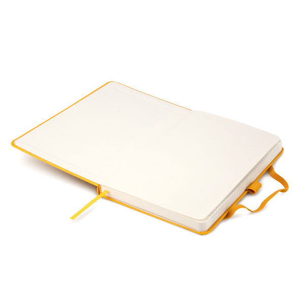 Книга записная Axent Partner 8201-08-A, A5-, 125x195 мм, 96 листов, клетка, твердая обложка, желтая