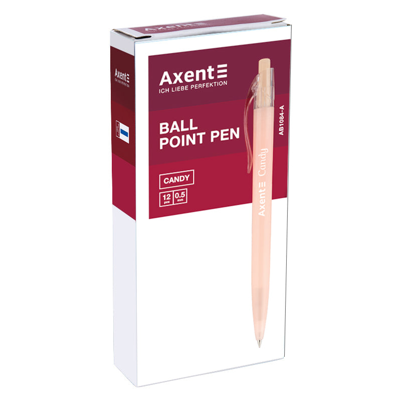 Ручка кулькова автоматична Axent Candy AB1084-02-A, 0.5 мм, синя