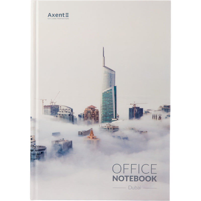 Книга записная Axent Сity Dubai 8423-23-A, A4, 210x295 мм, 192 листов, клетка, твердая обложка