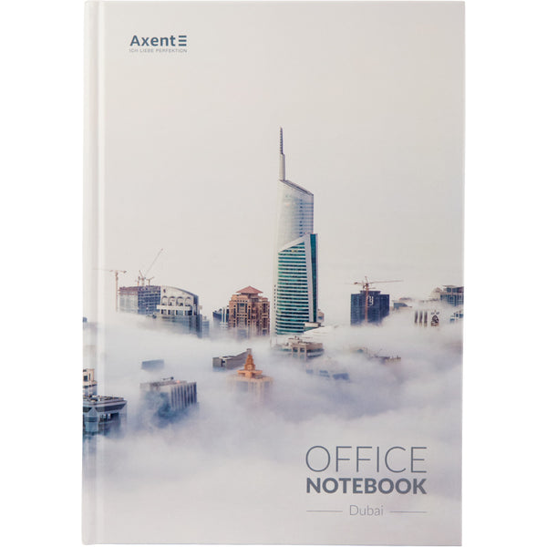Книга записная Axent Сity Dubai 8423-23-A, A4, 210x295 мм, 192 листов, клетка, твердая обложка