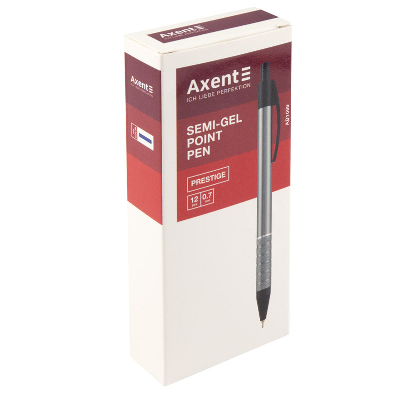 Ручка масляна автоматична Axent Prestige AB1086-03-02, 0.7 мм, синя