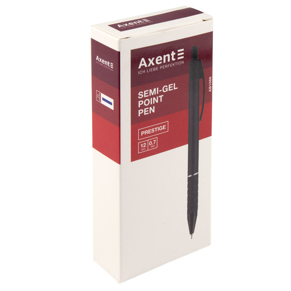 Ручка масляна автоматична Axent Prestige AB1086-01-02, 0.7 мм, синя