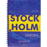 Блокнот на спіралі Axent Flags Stockholm 8032-08-A, A5, 145x210 мм, 96 аркушів, клітинка, тверда обкладинка