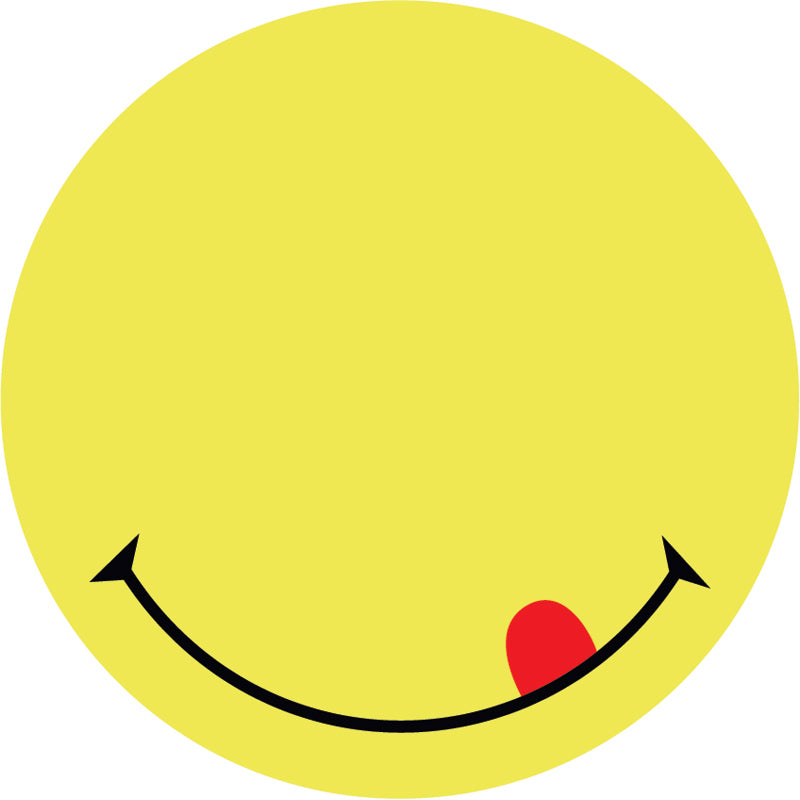 Блок бумаги с липким слоем Axent 2444-02-A, 70х70 мм, 50 листов, Smile жёлтый