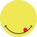Блок бумаги с липким слоем Axent 2444-02-A, 70х70 мм, 50 листов, Smile жёлтый