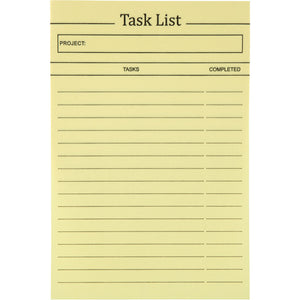 Блок паперу з клейким шаром Axent 2480-01-A 100x150 мм, 100 аркушів, Task list жовтий