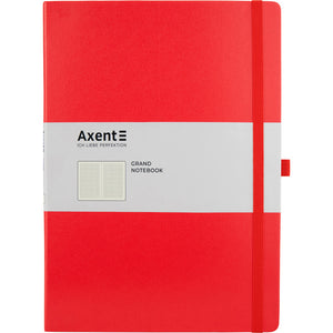 Книга записная Axent Partner Grand 8203-06-A, A4, 210x295 мм, 100 листов, клетка, hard cover, красная