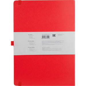 Книга записная Axent Partner Grand 8203-06-A, A4, 210x295 мм, 100 листов, клетка, hard cover, красная