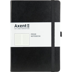 Книга записная Axent Partner Prime 8305-01-A, A5, 145x210 мм, 96 листов, клетка, твердая обложка, чёрная