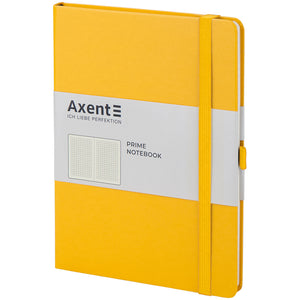 Книга записная Axent Partner Prime 8305-08-A, A5, 145x210 мм, 96 листов, клетка, твердая обложка, желтая