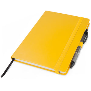 Книга записная Axent Partner Prime 8305-08-A, A5, 145x210 мм, 96 листов, клетка, твердая обложка, желтая