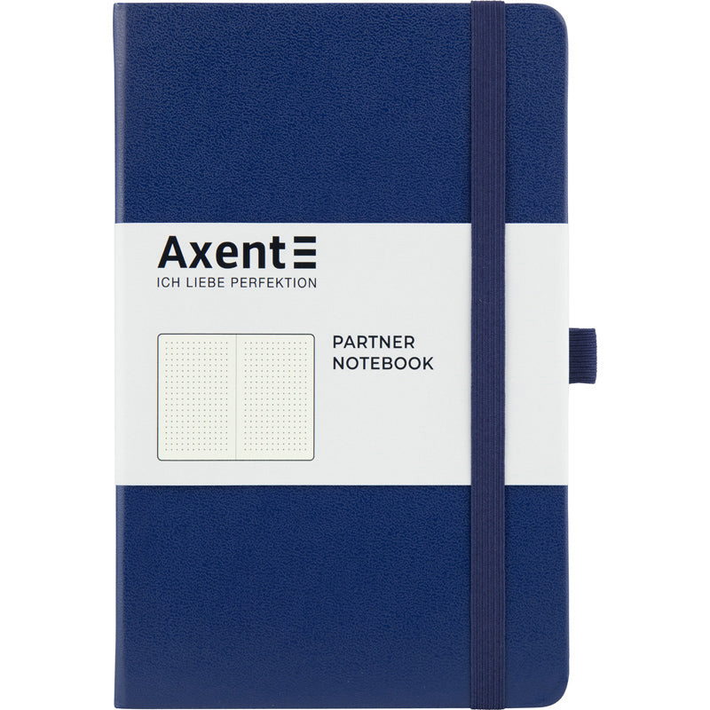 Книга записная Axent Partner 8306-02-A, A5-, 125x195 мм, 96 листов, точка, твердая обложка, темно-синяя