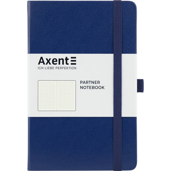Книга записная Axent Partner 8306-02-A, A5-, 125x195 мм, 96 листов, точка, твердая обложка, темно-синяя