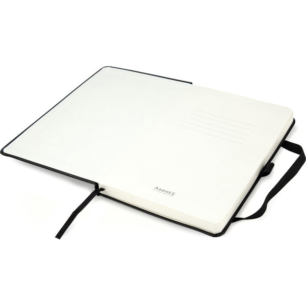 Книга записная Axent Partner 8306-01-A, A5-, 125x195 мм, 96 листов, точка, твердая обложка, чёрная