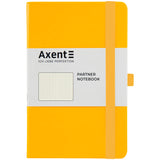 Книга записная Axent Partner 8306-08-A, A5-, 125x195 мм, 96 листов, точка, твердая обложка, желтая