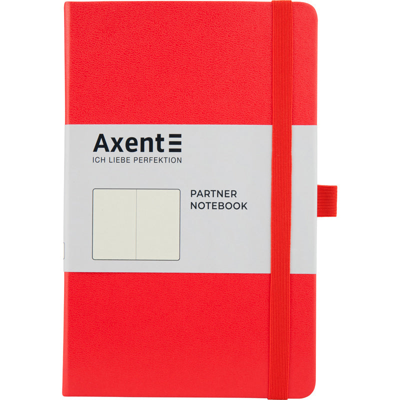 Книга записная Axent Partner 8307-05-A, A5-, 125x195 мм, 96 листов, нелинованный, твердая обложка, красная