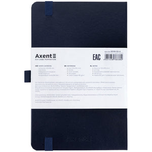 Книга записная Axent Partner 8308-02-A, A5-, 125x195 мм, 96 листов, линия, твердая обложка, темно-синяя