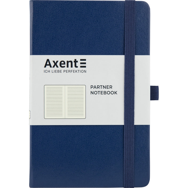 Книга записная Axent Partner 8308-02-A, A5-, 125x195 мм, 96 листов, линия, твердая обложка, темно-синяя