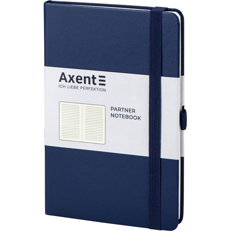 Книга записная Axent Partner 8308-02-A, A5-, 125x195 мм, 96 листов, линия, твердая обложка, темно-синяя