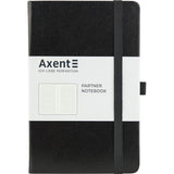 Книга записная Axent Partner 8308-01-A, A5-, 125x195 мм, 96 листов, линия, твердая обложка, чёрная