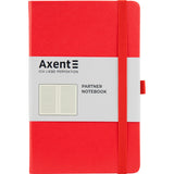 Книга записная Axent Partner 8308-05-A, A5-, 125x195 мм, 96 листов, линия, твердая обложка, красная