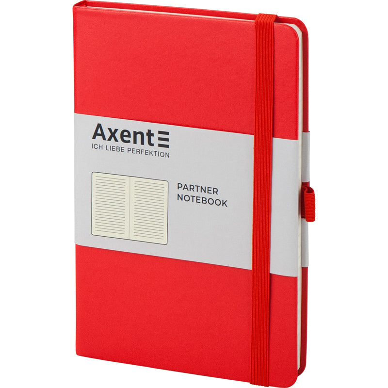 Книга записная Axent Partner 8308-05-A, A5-, 125x195 мм, 96 листов, линия, твердая обложка, красная