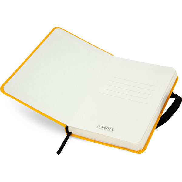 Книга записная Axent Partner 8301-08-A, A6-, 95x140 мм, 96 листов, клетка, твердая обложка, желтая