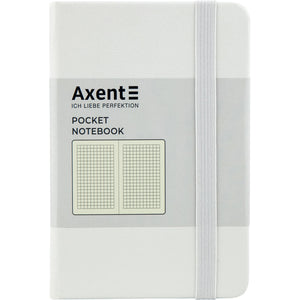 Книга записная Axent Partner 8301-21-A, A6-, 95x140 мм, 96 листов, клетка, твердая обложка, белая