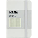 Книга записная Axent Partner 8301-21-A, A6-, 95x140 мм, 96 листов, клетка, твердая обложка, белая