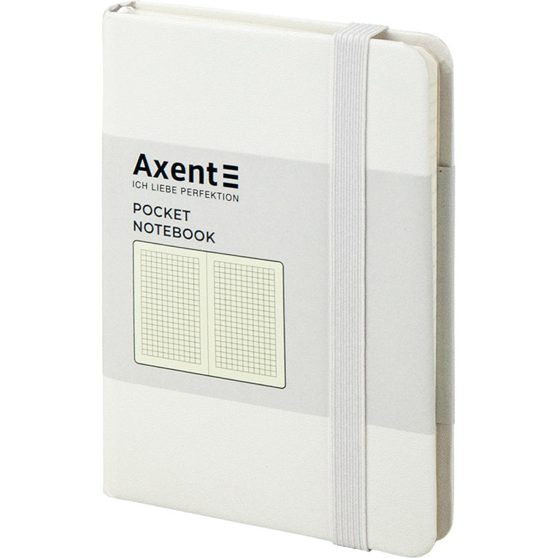 Книга записная Axent Partner 8301-21-A, A6-, 95x140 мм, 96 листов, клетка, твердая обложка, белая