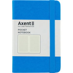 Книга записная Axent Partner 8301-07-A, A6-, 95x140 мм, 96 листов, клетка, твердая обложка, голубая