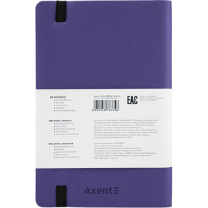 Книга записная Axent Partner Soft 8206-38-A, A5-, 125x195 мм, 96 листов, клетка, гибкая обложка, голубая