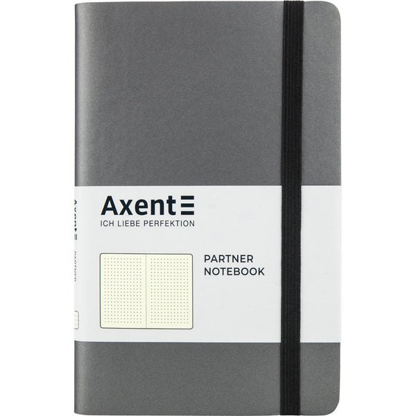 Книга записная Axent Partner Soft 8310-15-A, A5-, 125x195 мм, 96 листов, точка, гибкая обложка, серая