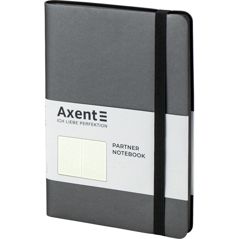 Книга записная Axent Partner Soft 8310-15-A, A5-, 125x195 мм, 96 листов, точка, гибкая обложка, серая
