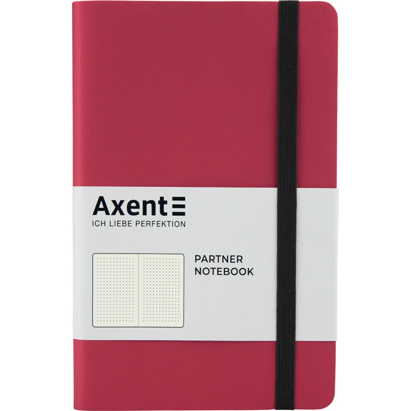Книга записная Axent Partner Soft 8310-05-A, A5-, 125x195 мм, 96 листов, точка, гибкая обложка, красная