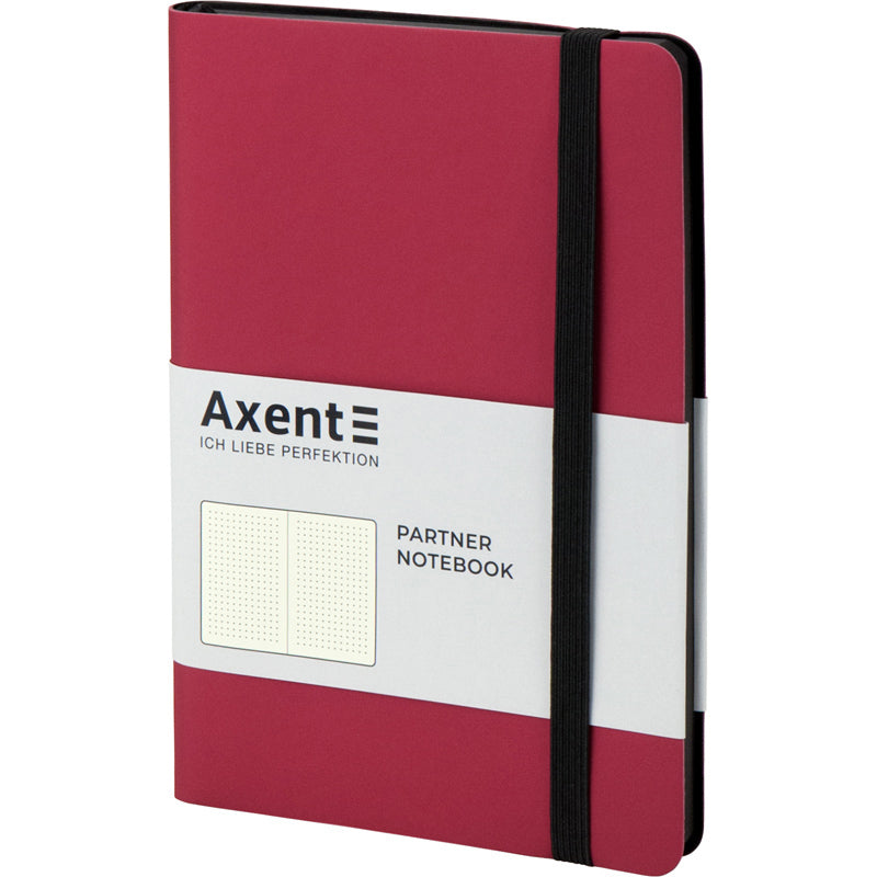 Книга записная Axent Partner Soft 8310-05-A, A5-, 125x195 мм, 96 листов, точка, гибкая обложка, красная