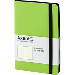 Книга записная Axent Partner Soft 8312-09-A, A5-, 125x195 мм, 96 листов, точка, гибкая обложка, салатовая