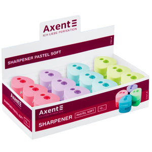 Точилка для карандашей с контейнером Axent Pastel soft 1157-A, ассорти