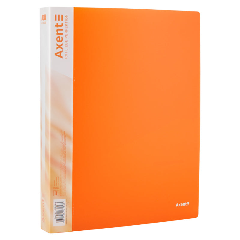 Папка на 4-х кольцах Axent 1208-24-A, А4, 35 мм, красная - купить