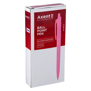 Ручка шариковая автоматическая Axent Allegro Pastelini AB1090-02-A, 0.5 мм, синяя