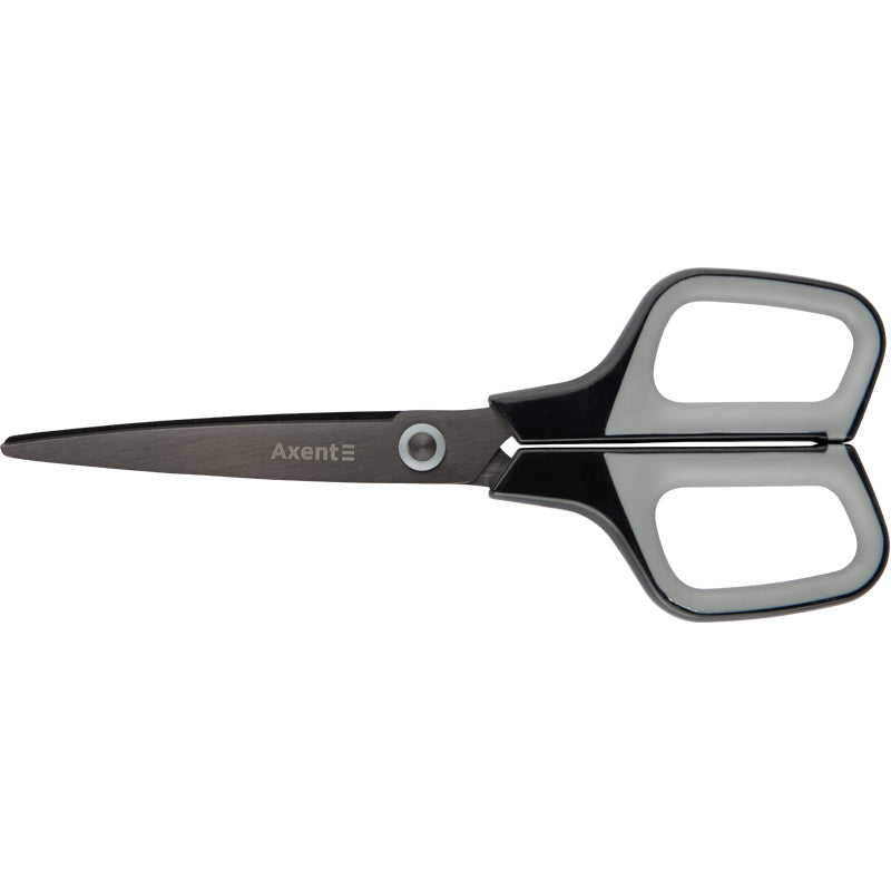 Ножиці Axent Titanium 6306-03-A, 19 см, з прогумованими ручками, графітно-сірі