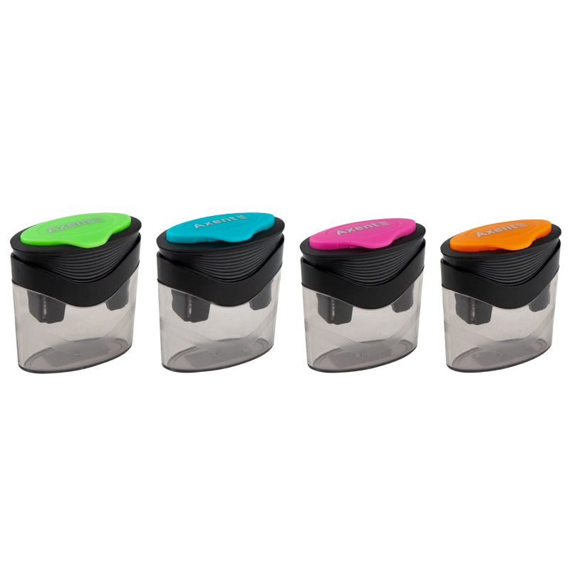 Точилка для карандашей с контейнером Axent BiColor 1163-A, ассорти цветов
