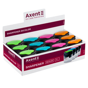 Точилка для олівців з контейнером Axent BiColor 1163-A, асорті кольорів