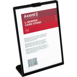 Табличка информационная Axent 6252-01-A, А6, вертикальная, черная