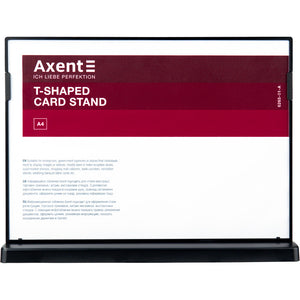 Табличка информационная Axent 6265-01-A, A4, горизонтальная, черная